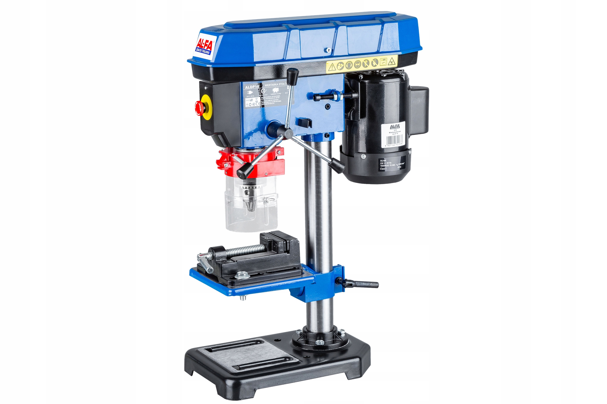 WIERTARKA FREZARKA STOŁOWA SŁUPOWA KOLUMNOWA+IMADŁO REGULACIJA OBROTOW MOC Zasilanie sieciowe