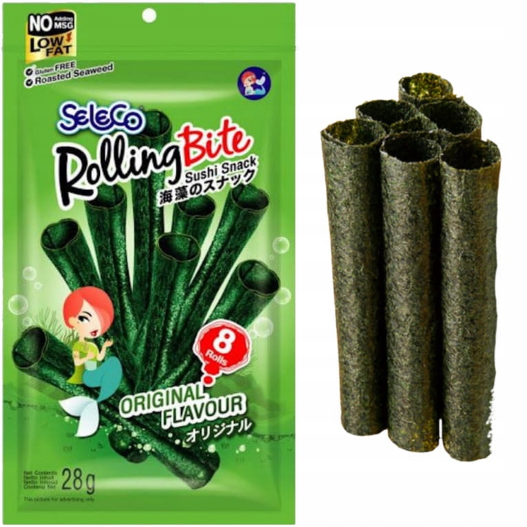 

Chrupiące Glony Wodorosty Nori Original Roll 28 g
