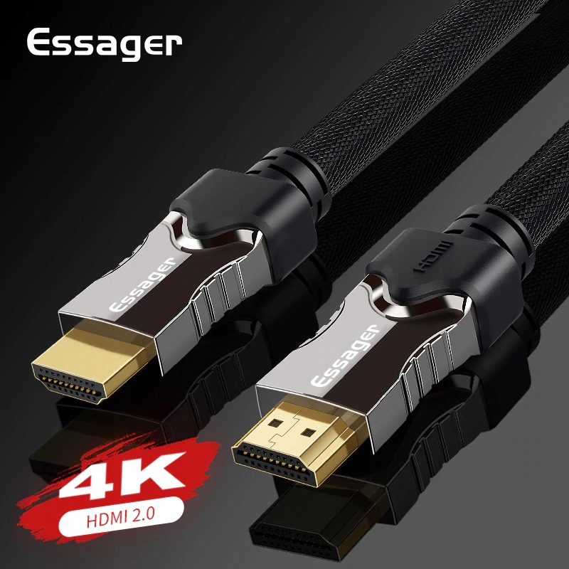 KABEL HDMI 2.0 4K 60HZ UHD 3D 24K miedź FULL HD 3m Marka Essager