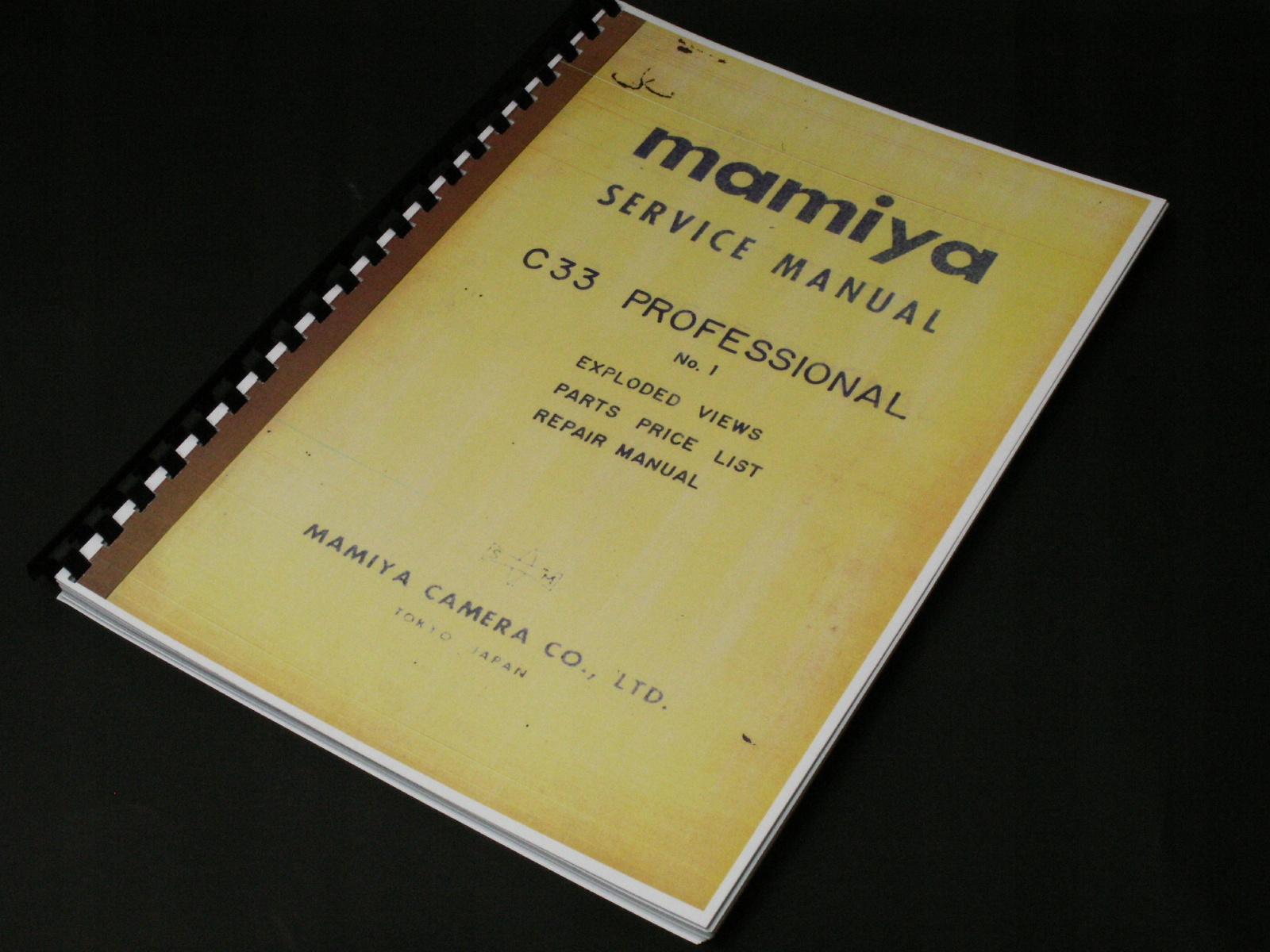 SERWISÓWKA Mamiya C33 Service Manual UNIKAT!