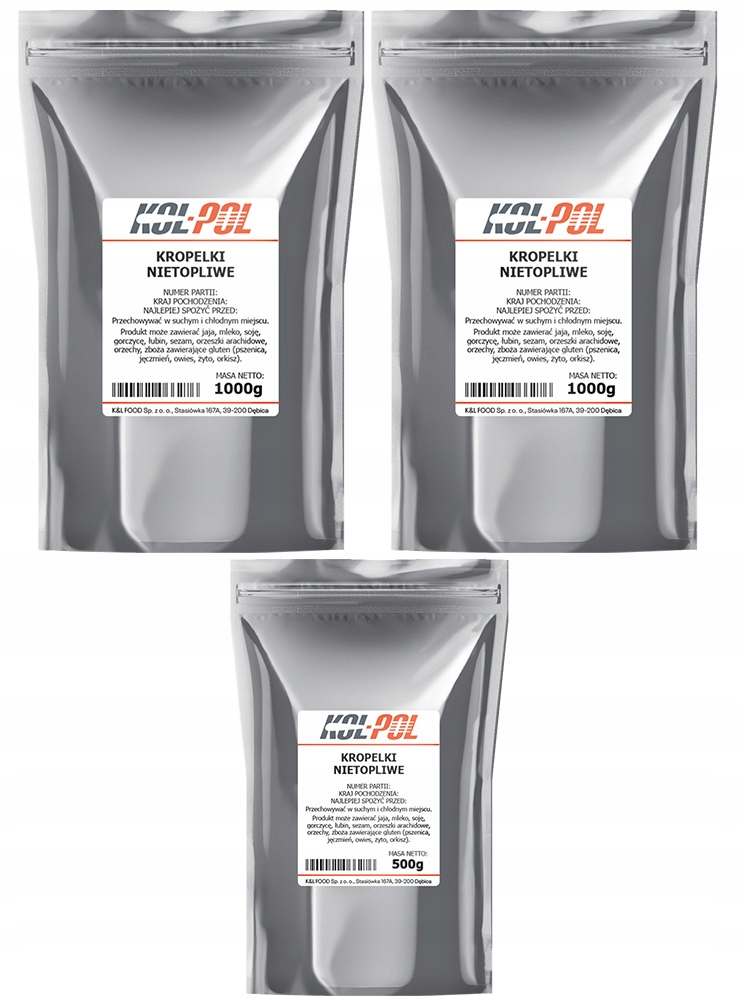 Levně Čokoláda Na Zapékání 2,5kg Čokoládové pecky netající se Kol-Pol