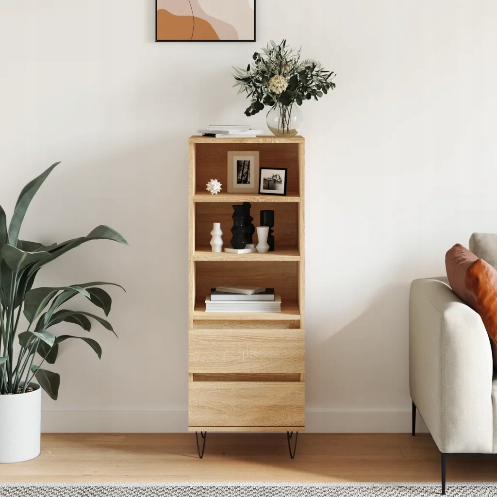 vidaXL Skříň highboard dub sonoma 40 x 36 x 110 cm kompozitní dřevo