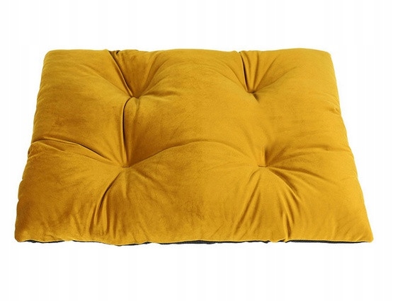 Mimiko Pets Pelíšek Polštář Velvet 70x50 cm hořčice