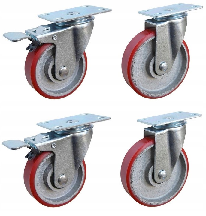 Wiko Sada 4 otočných koliesok s brzdou pre transportný vozík fi 125 mm