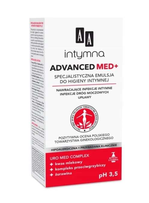 

Aa Intymna Advanced Med+ Emulsja do Higieny Intymn