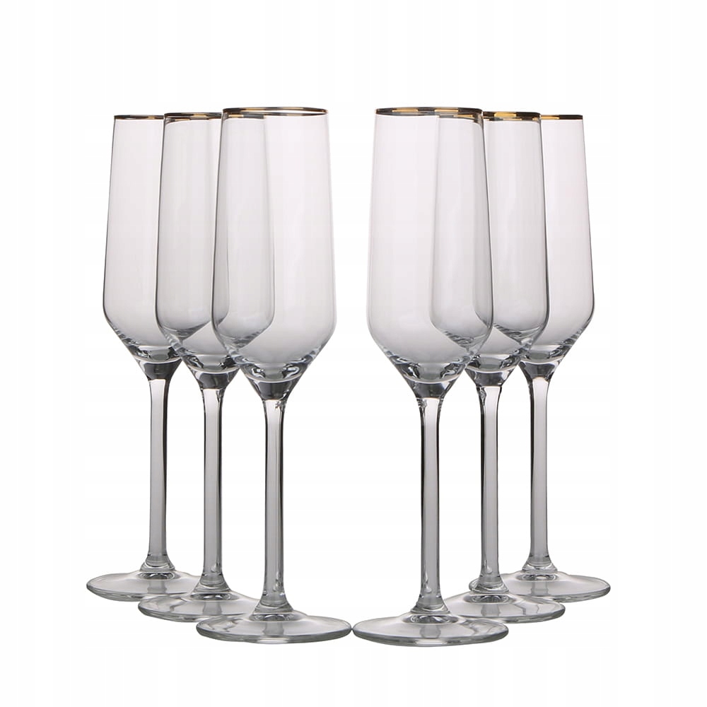

Rubin Gold Komplet 6 Kieliszków Szampan 220 ML