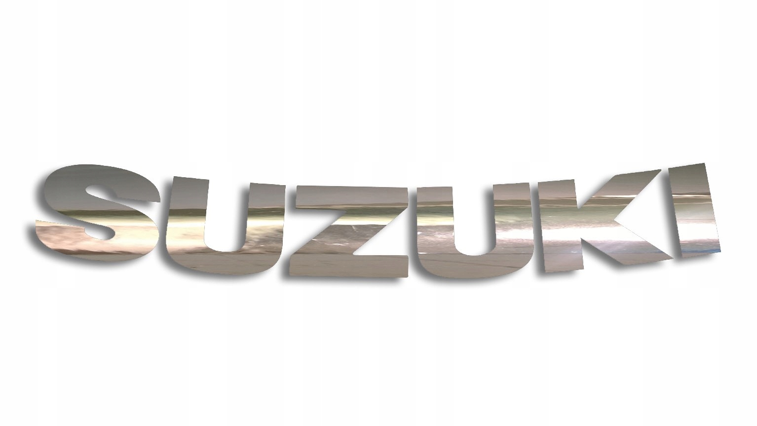 

Naklejka Suzuki zakrzywiona chrom