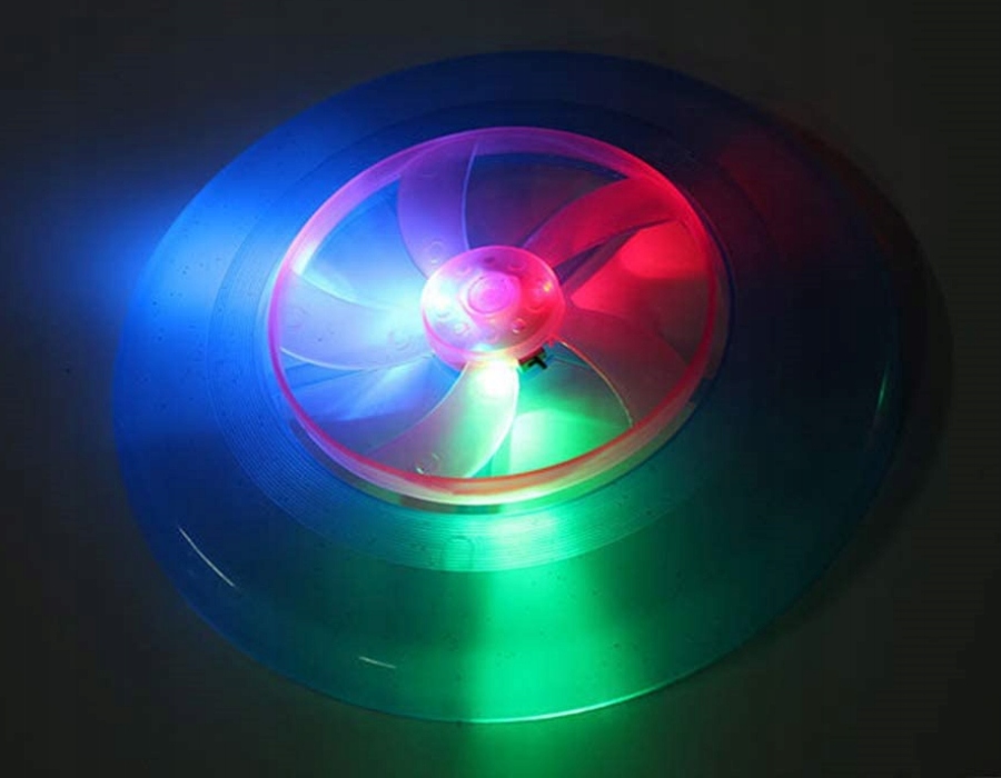 LATAJĄCY ŚWIECĄCY DYSK FRISBEE TALERZ 23 CM ŻÓŁTY Rodzaj dysk