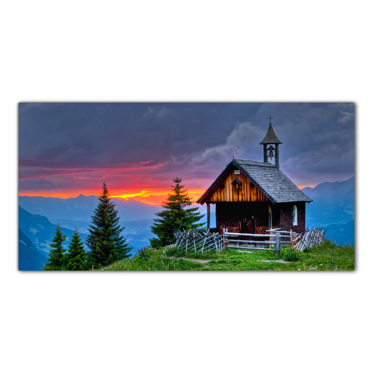 

Obraz Szklany Foto-obraz Góry Zachód Słońca 120x60