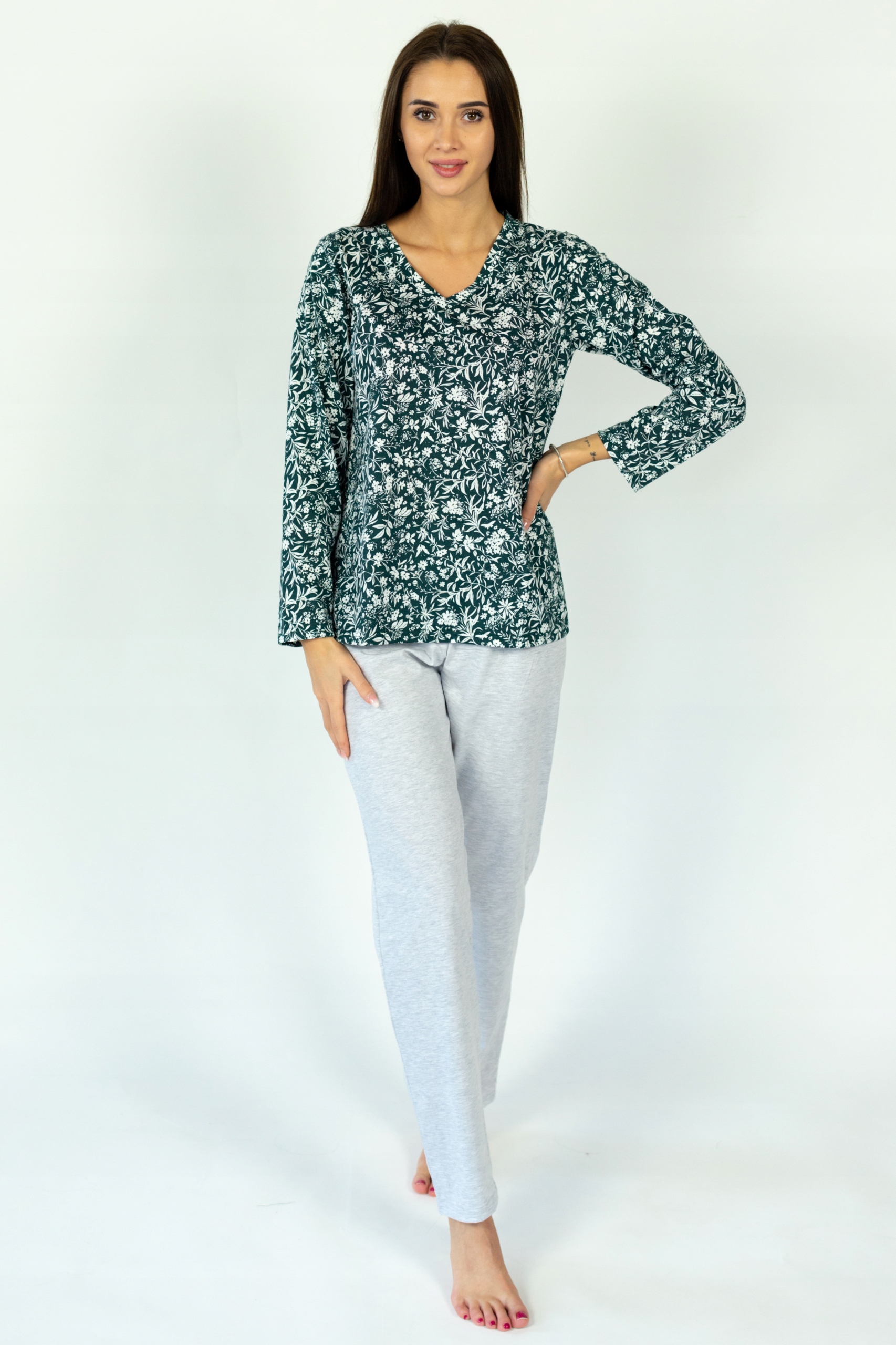 Dámské Pyžamo Kuba Sýr Květy Botanic L