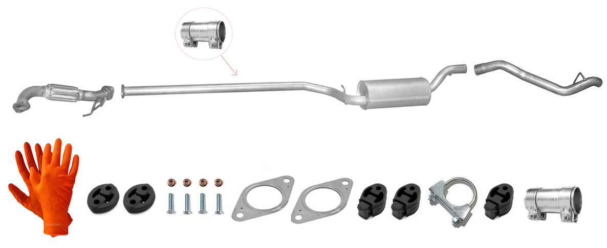 Ford Focus MK2 1.6 TDCi 66-80 kW (2004-7/2011) Sedan Výfukový Systém