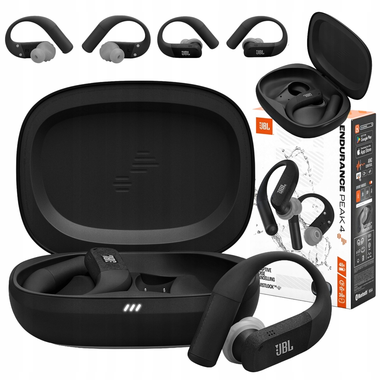 Bezdrátová sluchátka Jbl Endurance Peak 4 černá