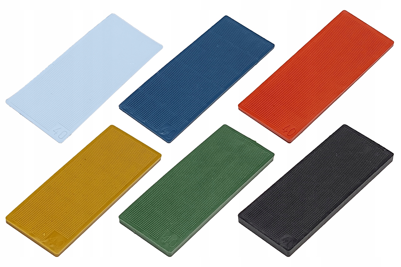 

Kliny podkładki dystansowe 40mm 300 sztuk 1-6 mm