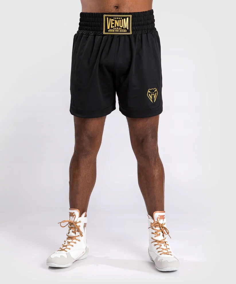 Venum Spodenki Bokserskie Classic Boxing Shorts Black/Gold M