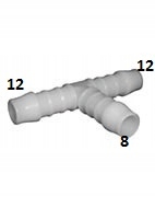 

Trójnik T Pom plastikowy na wąż 8-12 mm Redukcja