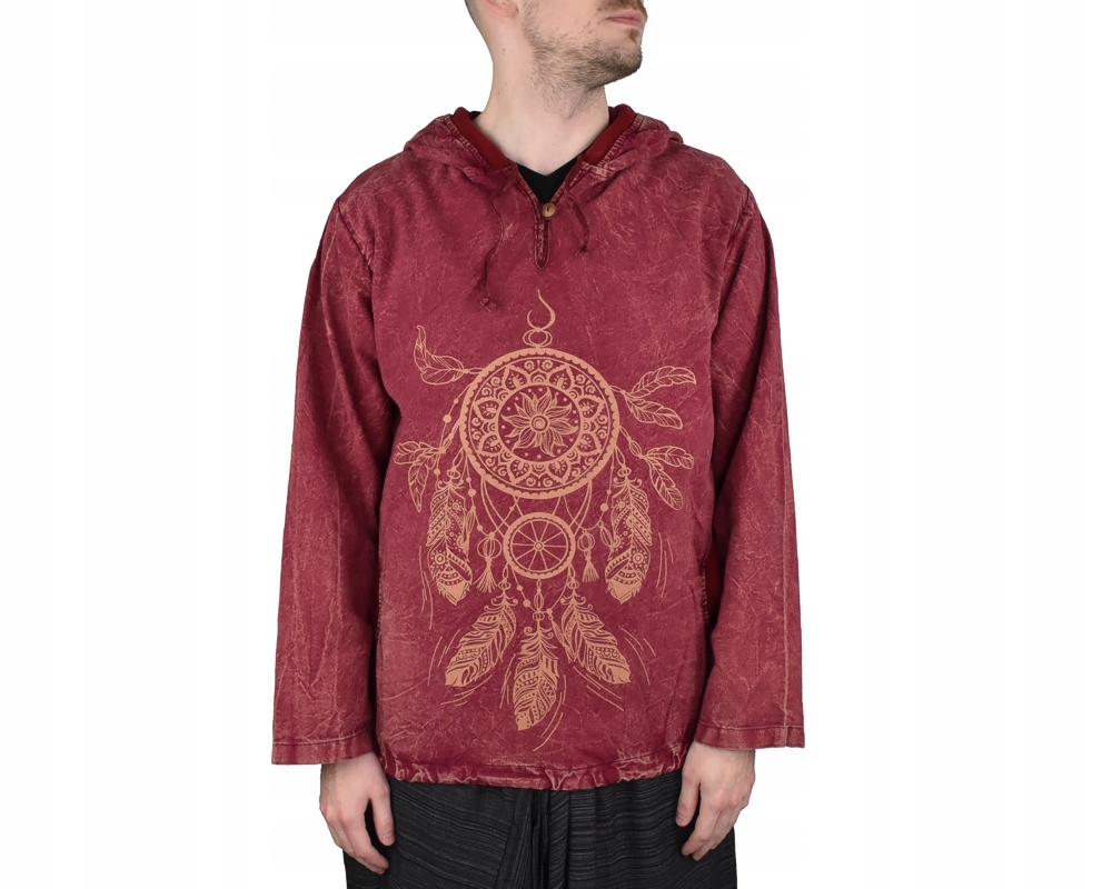 Pánská mikina Lapač snů, červená