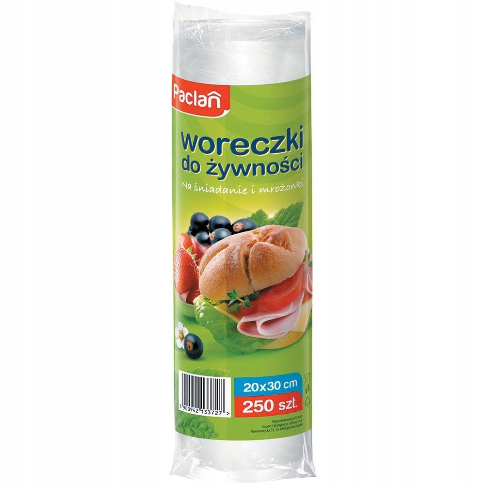 

Paclan Woreczki Do Żywności 20x30cm 250 Szt