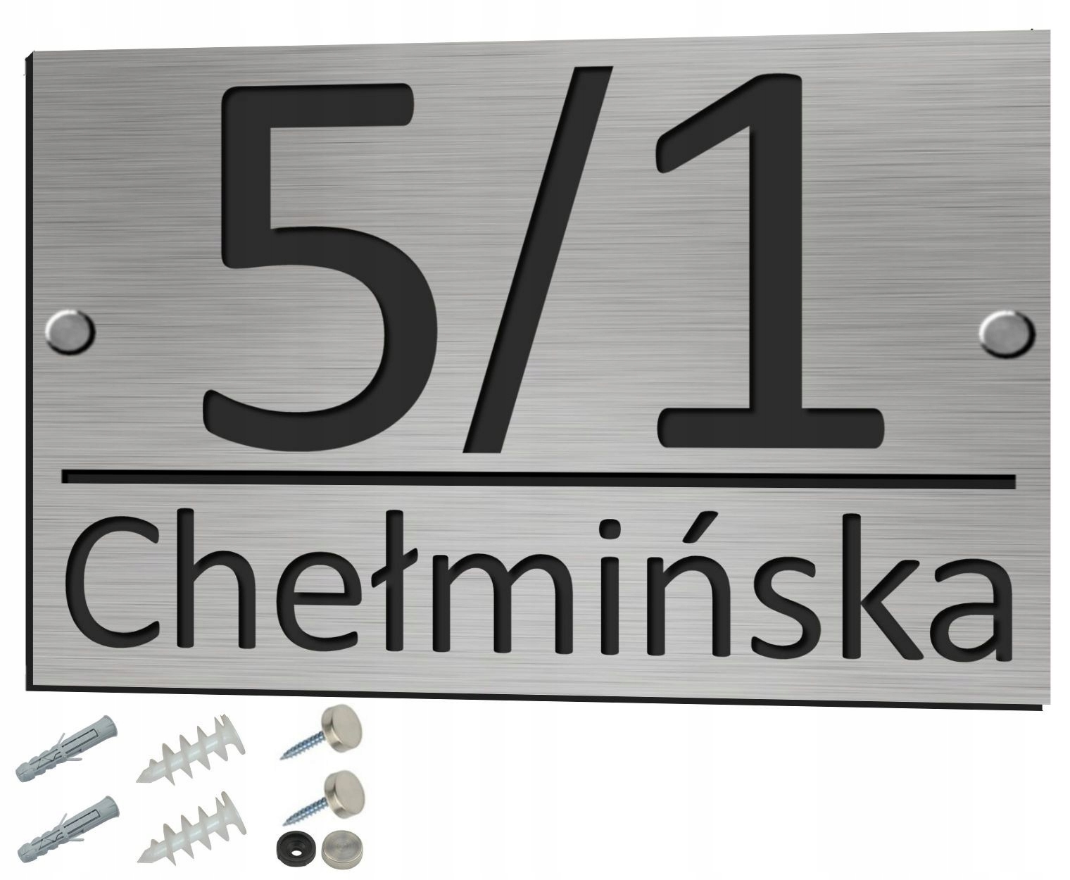 

Tablica adresowa Aluminium nr Numer Domu na dom