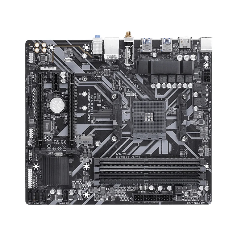 GIGABYTE B450M DS3H WIFI płyta główna AMD B450 Socket AM4 micro ATX Model B450M DS3H WIFI