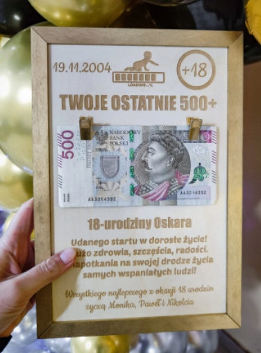 

Ramka Na 18 Urodziny Twoje Ostatnie 500+ Plus