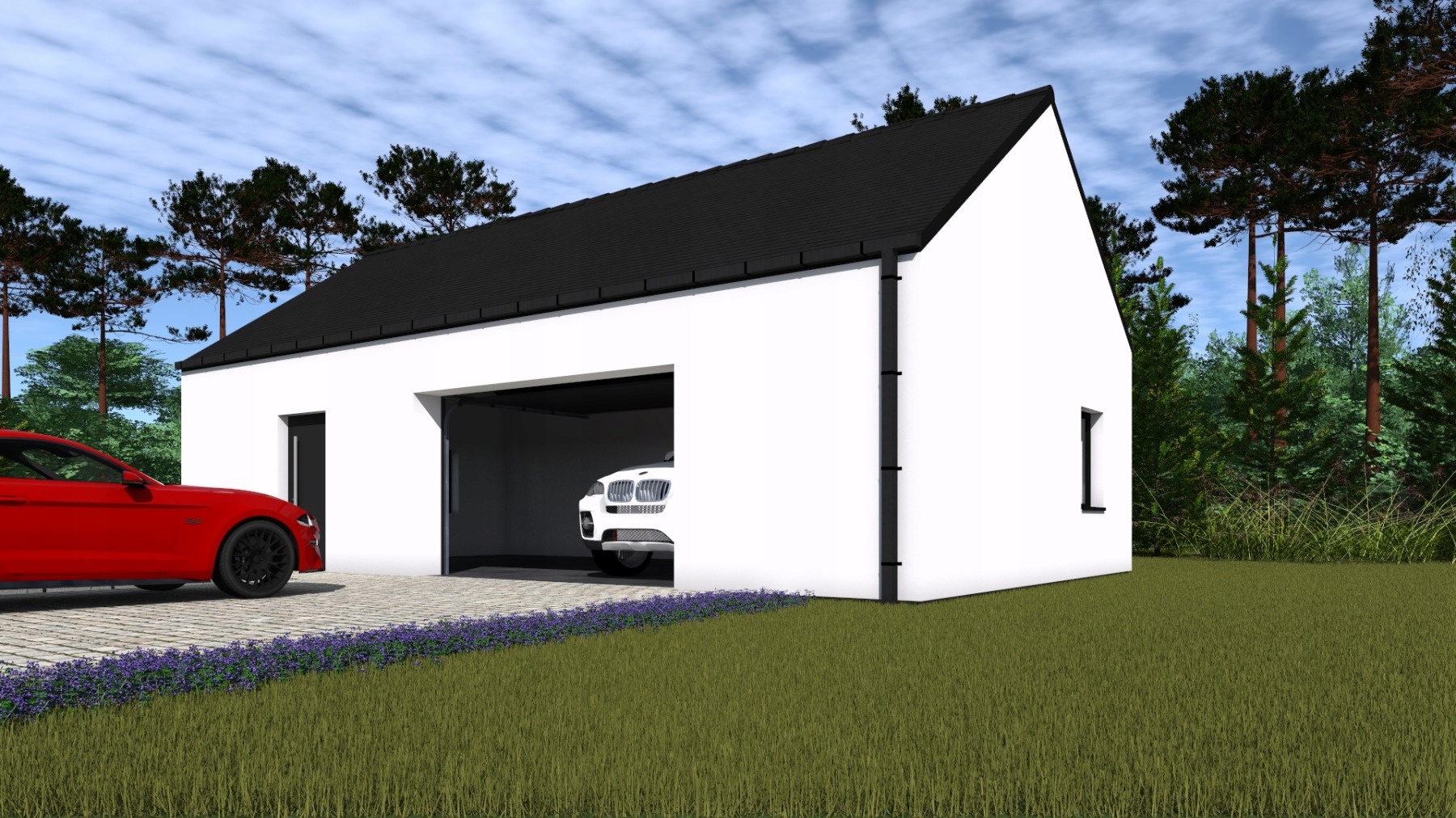 PROJEKT GARAŻU DWUSTANOWISKOWEGO G21 - modern 12
