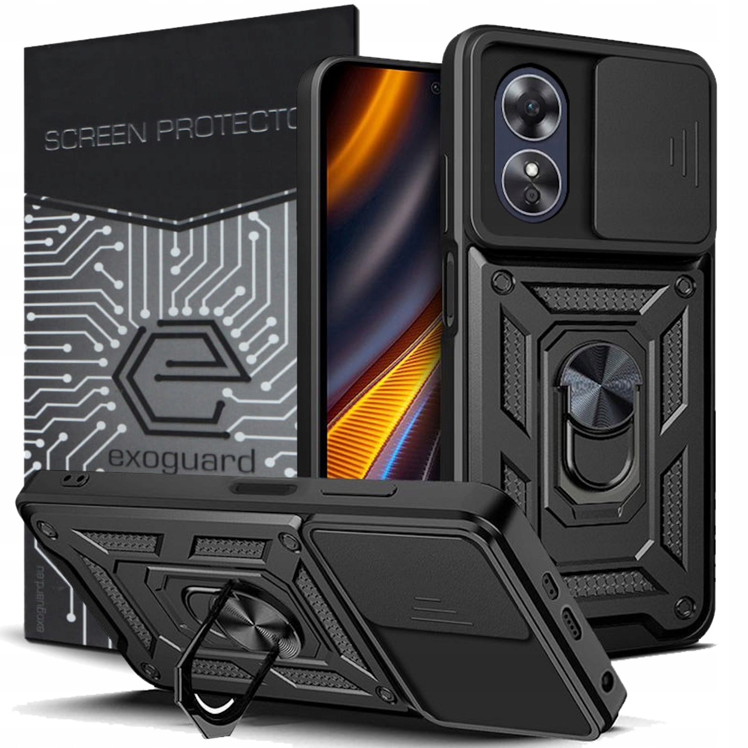 

Etui Pancerne Case Obudowa Szkło do Oppo A17