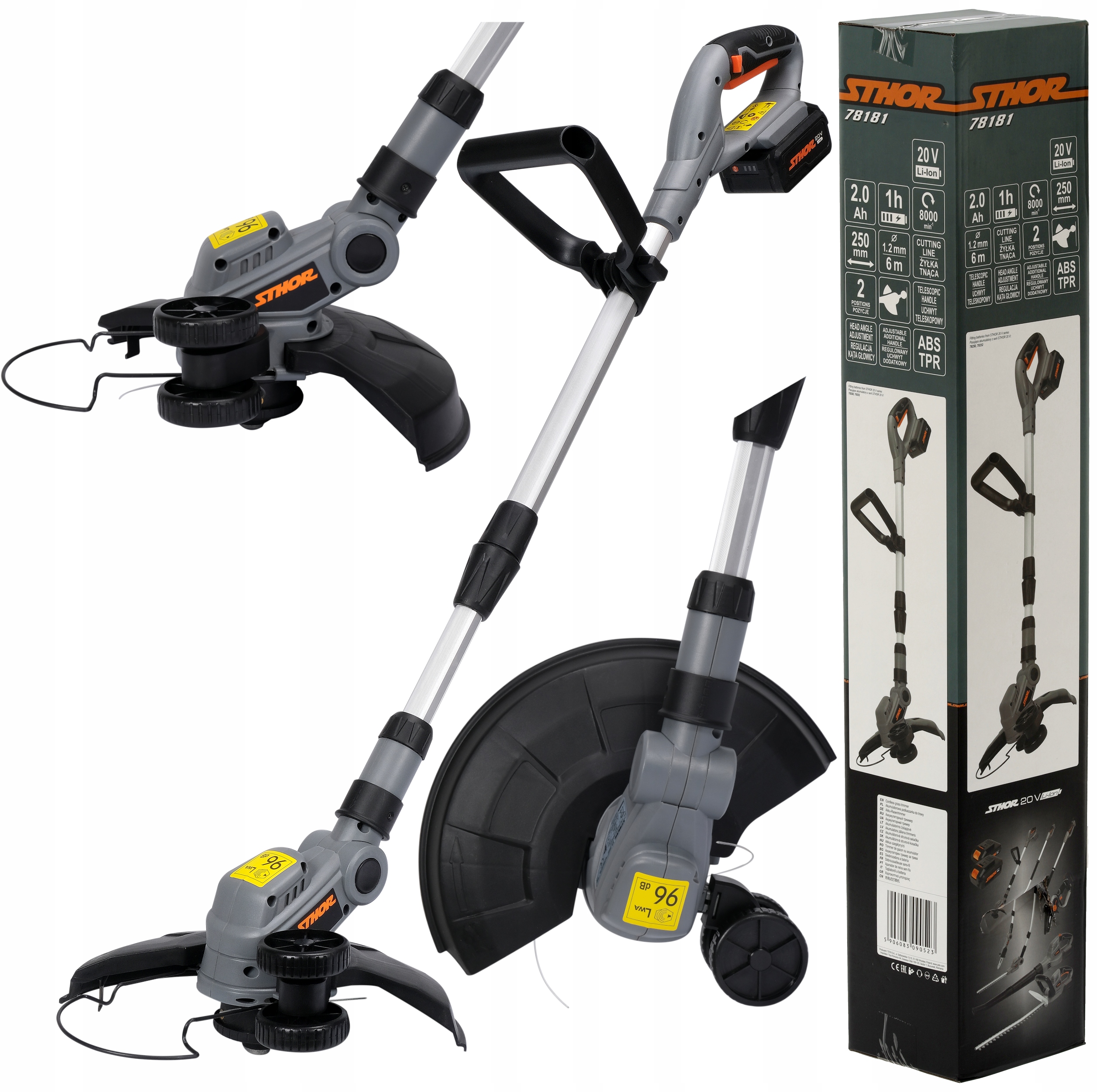 Podkaszarka Akumulatorowa 2Ah Kosa Wykaszarka Ładowarka System 20V Sthor