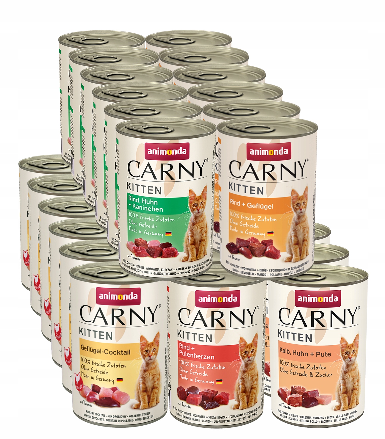 Animonda Kočka Carny Kitten mix chutí plechovka Set 30x400g