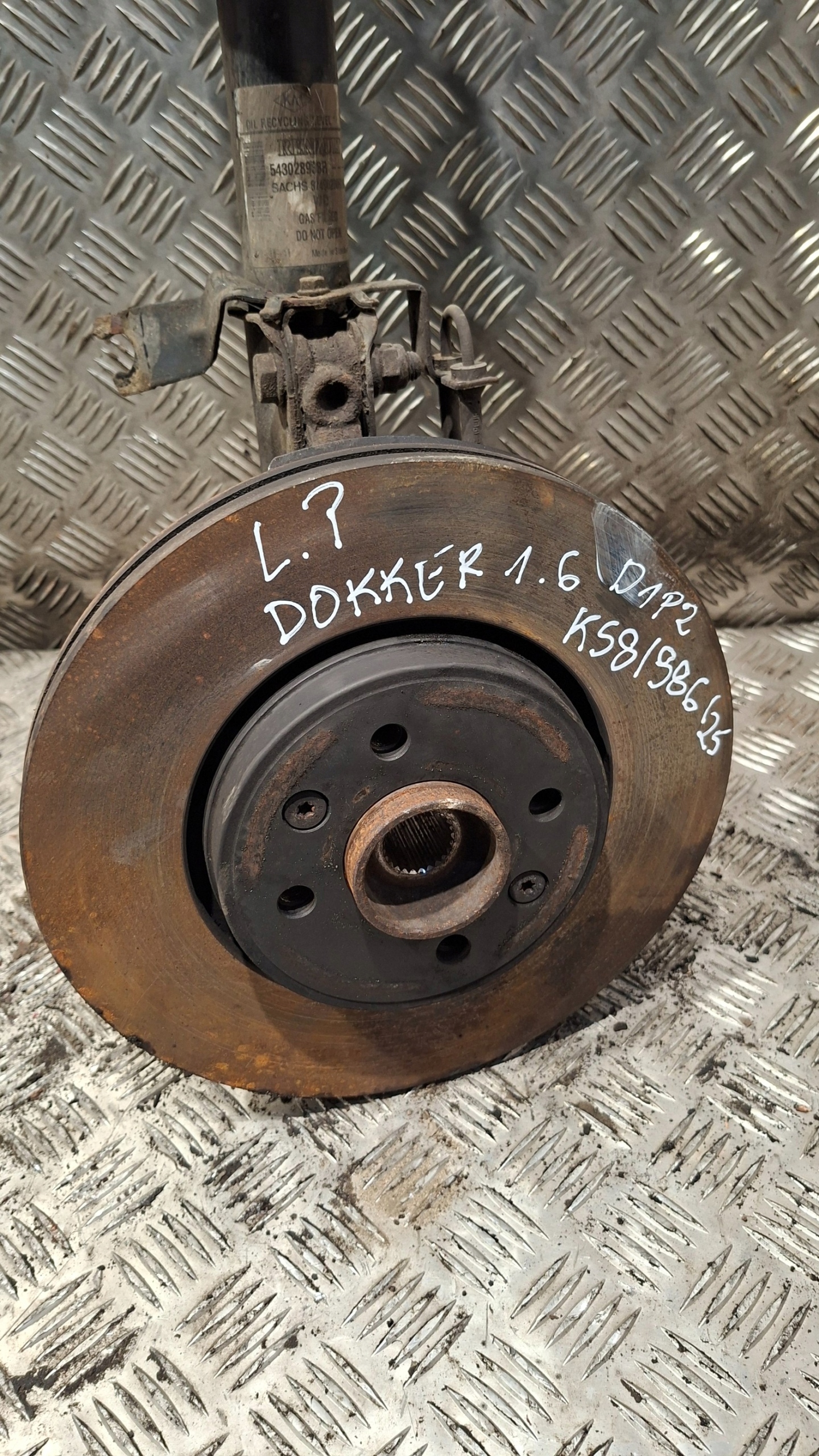 shock absorber left front DACIA DOKKER 1.6