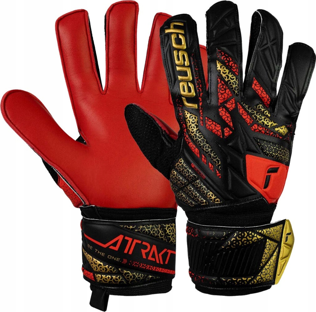 Brankářské Rukavice Reusch Attrakt Solid Červeno-černé 55705 r 9,5