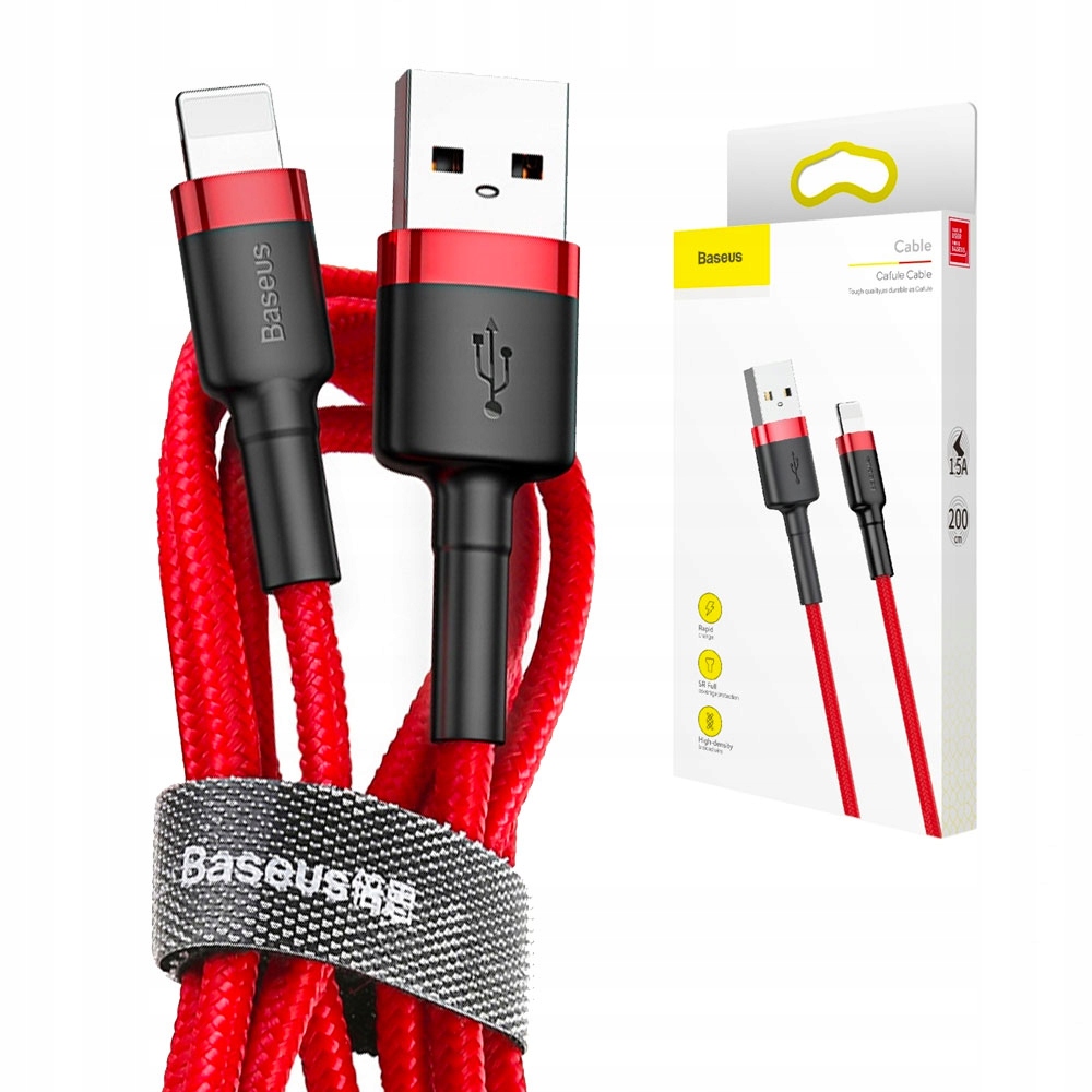 

Baseus Kabel Usb Lightning QC3.0 1,5A 2m Szybki