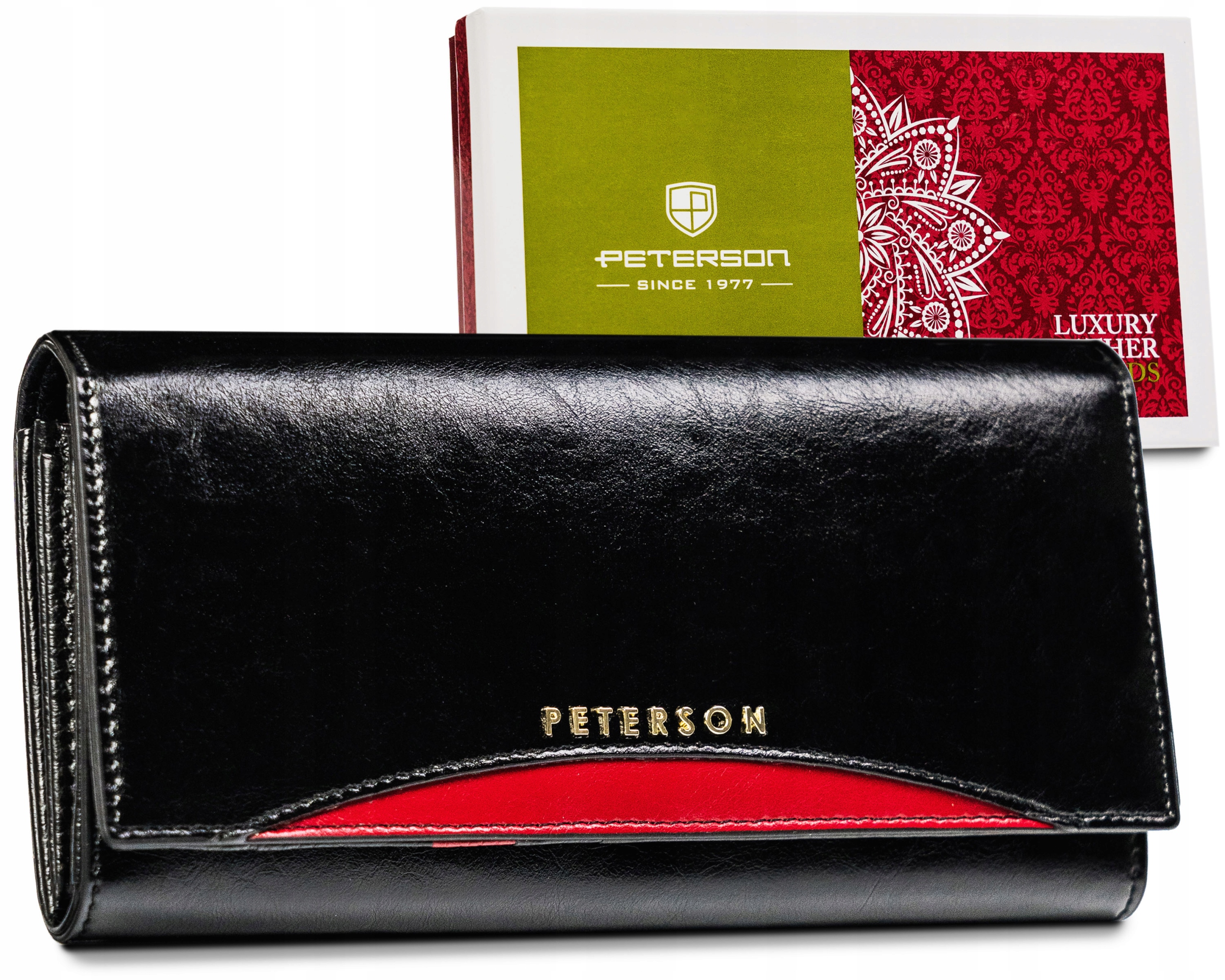 

Peterson Duży Portfel Damski Skórzany Organizer