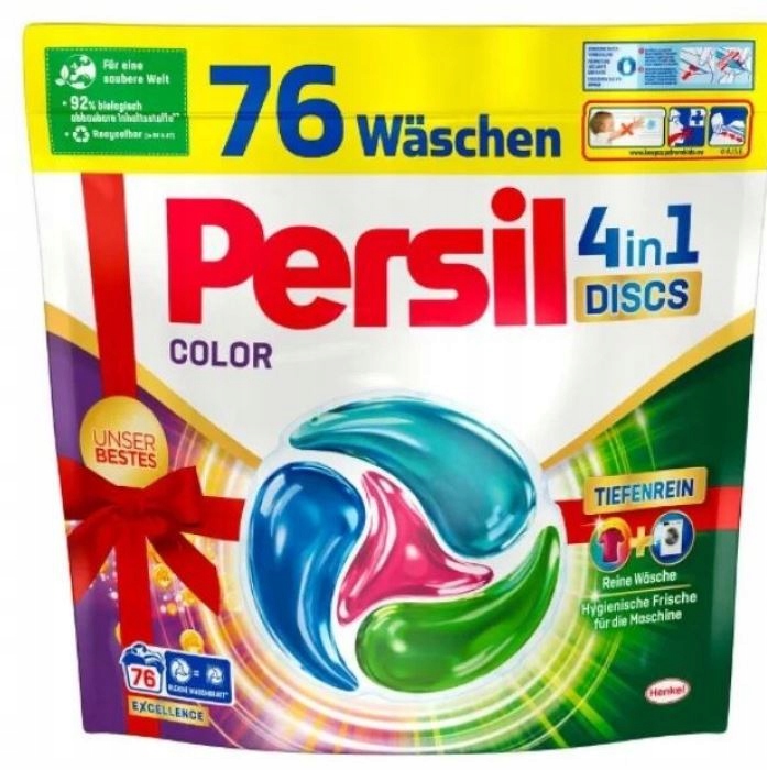 Levně Kapsle Persil Color Tiefenrein kulaté na praní, barva 76 ks, 1,292 kg