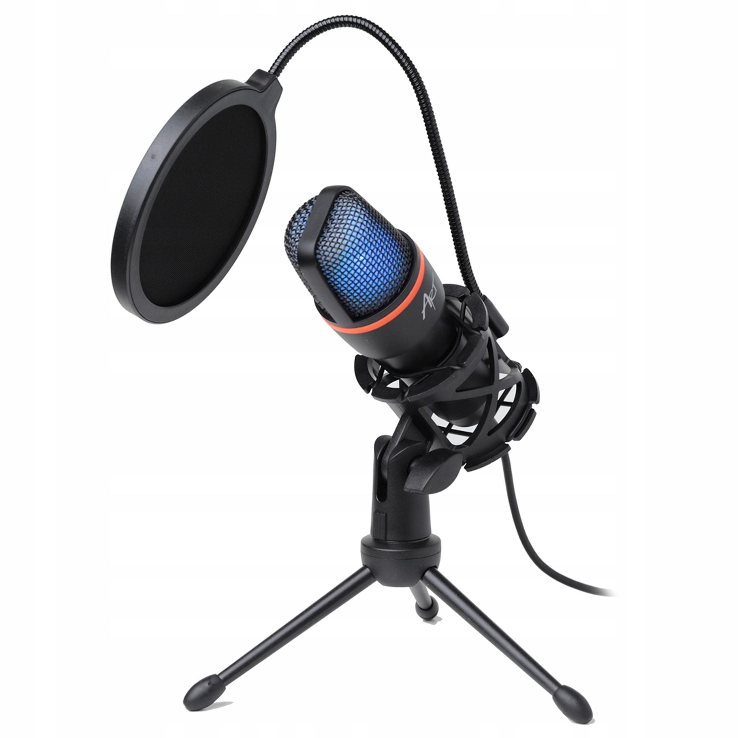 Mikrofon Do Komputera PC POJEMNOŚCIOWY USB LED RGB Model I-T-AC-02