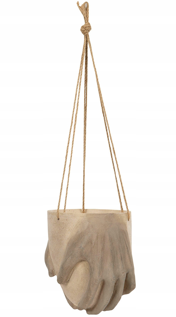

Donica Wisząca Dłonie beżowa śr. 17cm