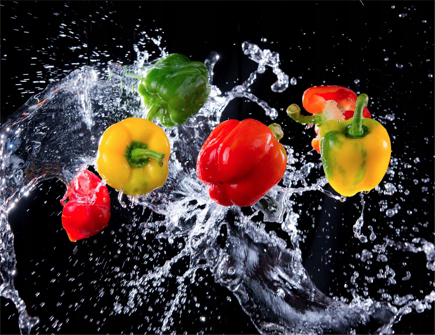 SZKLANA PŁYTA DESKA DO KROJENIA 52x40 PAPRYKA SZKŁO HARTOWANE 7w1 Marka TMK ArtDeko