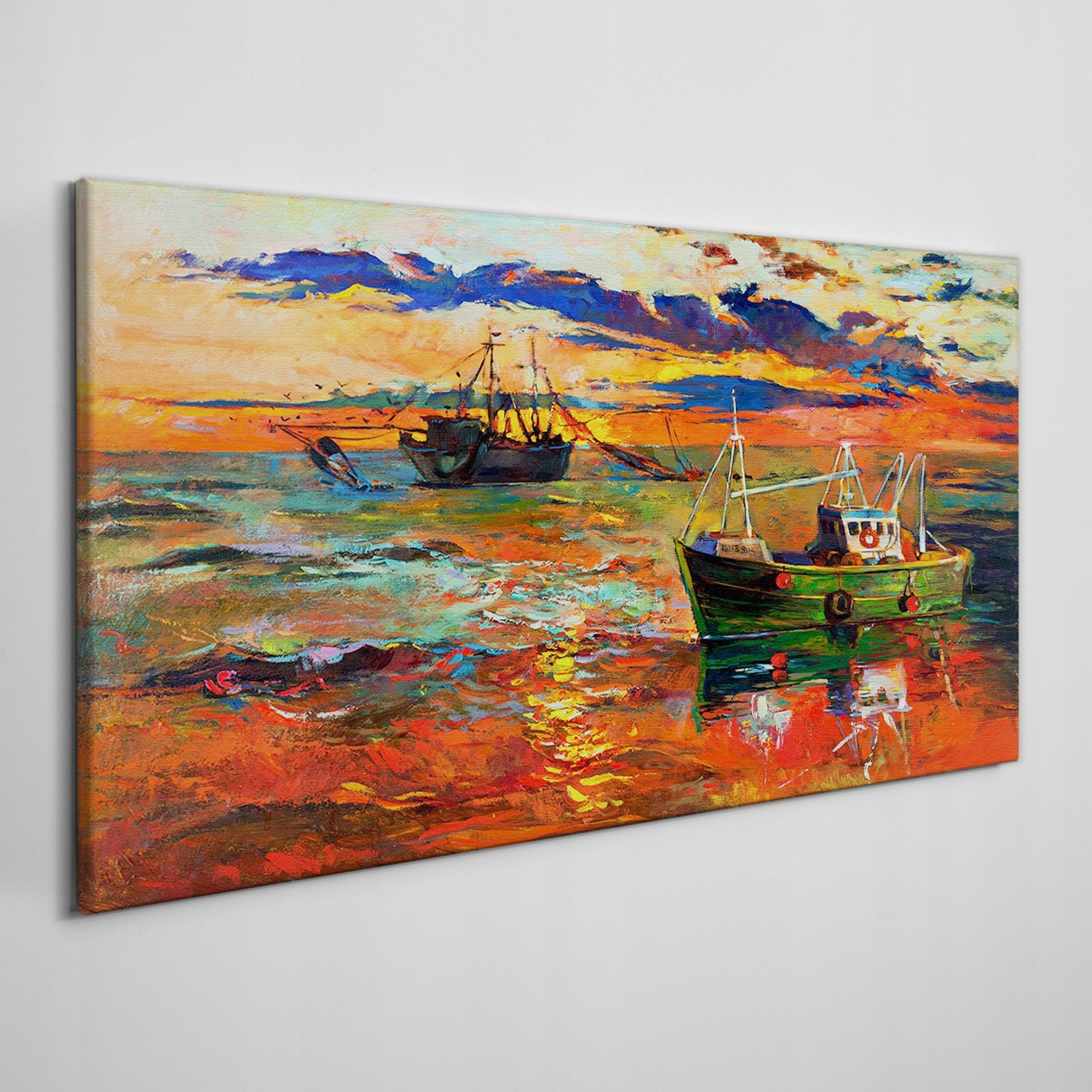

Obraz na płótnie Morze ocean statki niebo 120x60