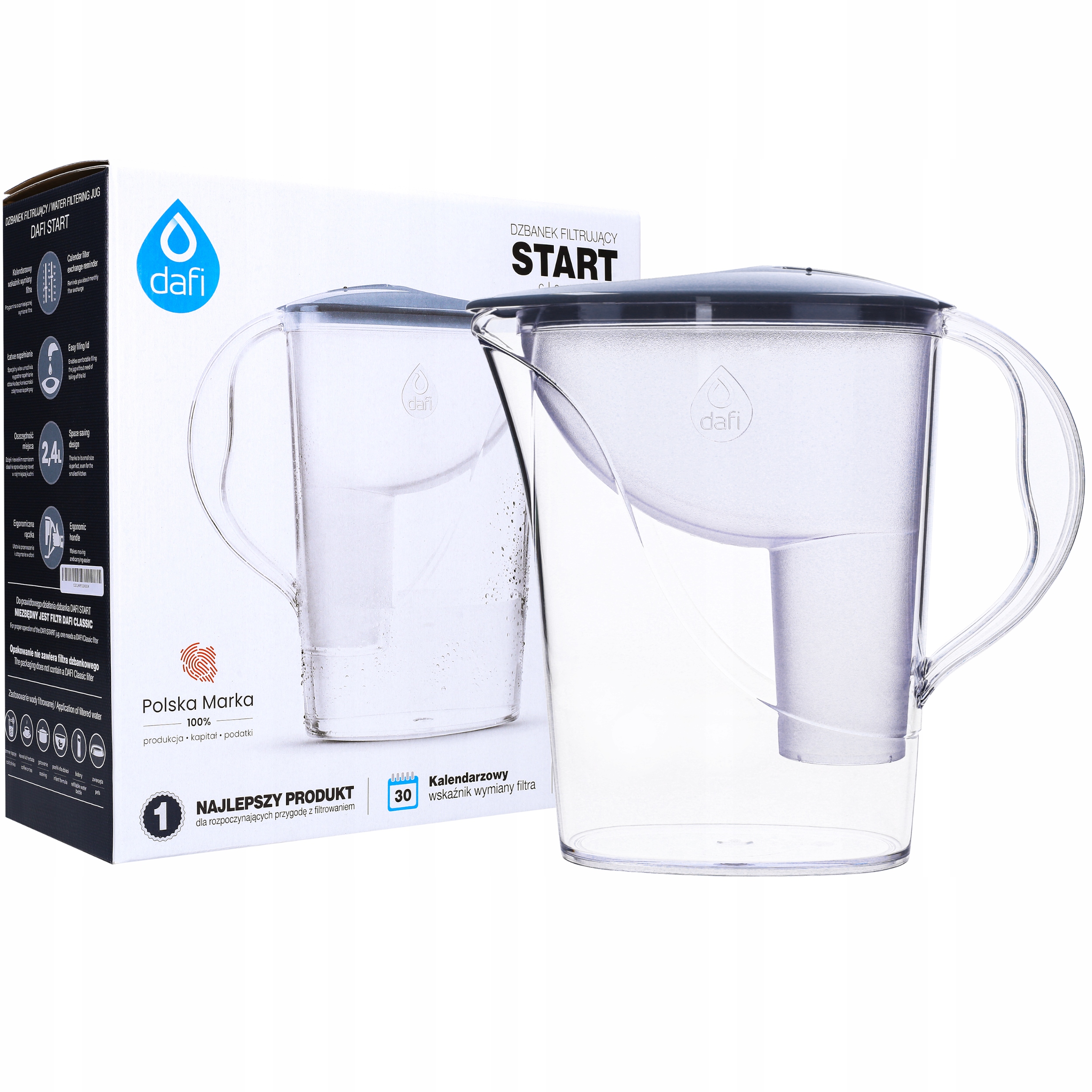DAFI START DZBANEK FILTRUJĄCY WODĘ 2,4 L STANDARD