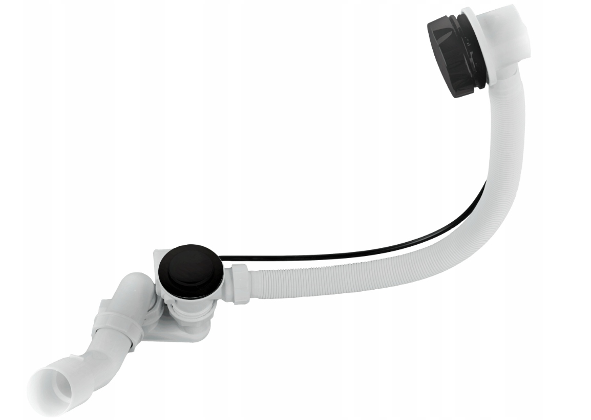 SYFON DO WANNY CZARNY MAT AUTOMATYCZNY 19977