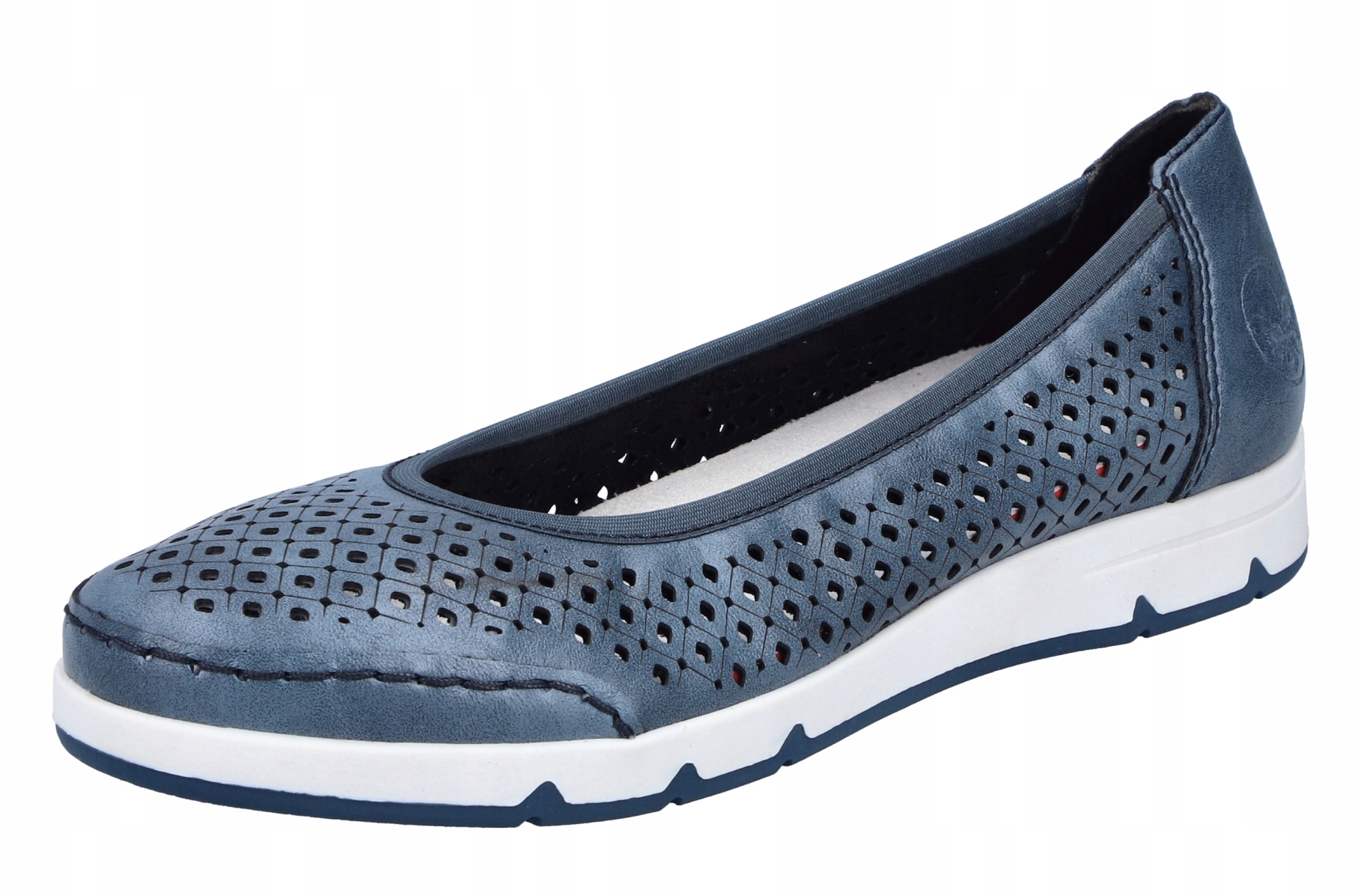 Rieker L3065-14 vel.36 modré baleríny jarní mokasíny