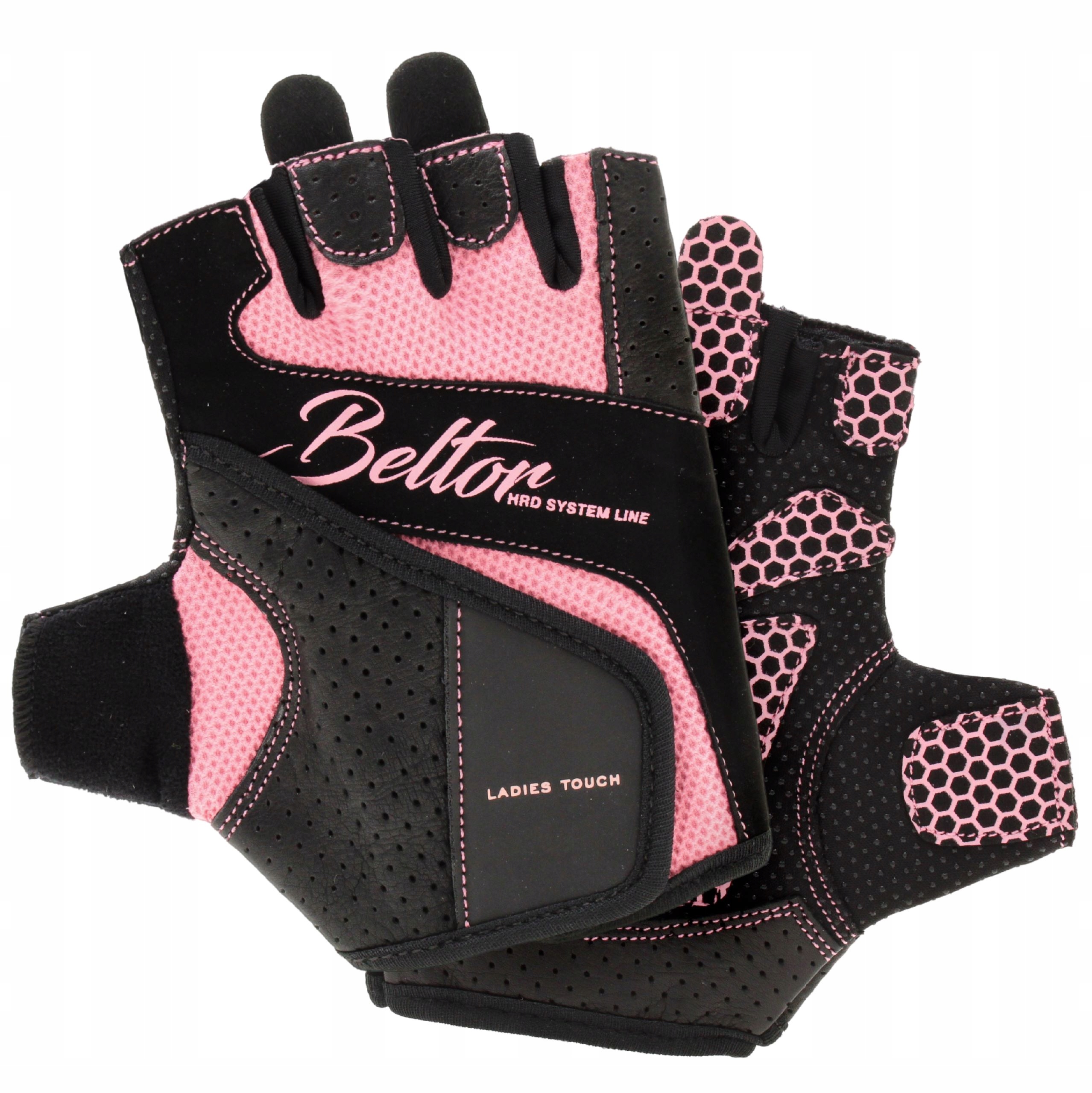 BELTOR RĘKAWICZKI TRENINGOWE DO ĆWICZEŃ LADIES TOUCH FITNESS RÓŻOWE M Rozmiar M