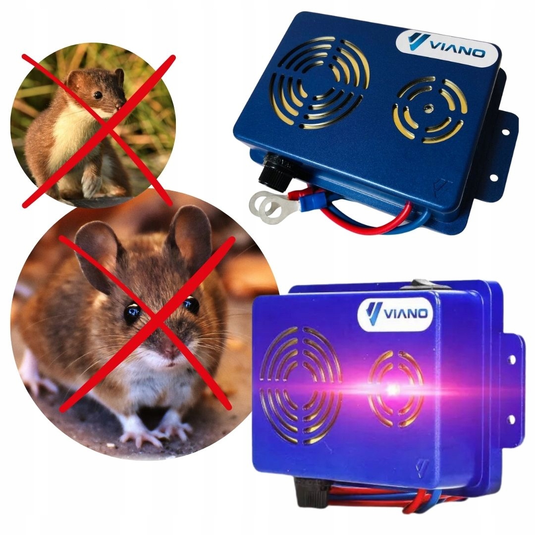 Ultradźwiękowy Odstraszacz Kun Gryzoni Antykuna Viano OS3