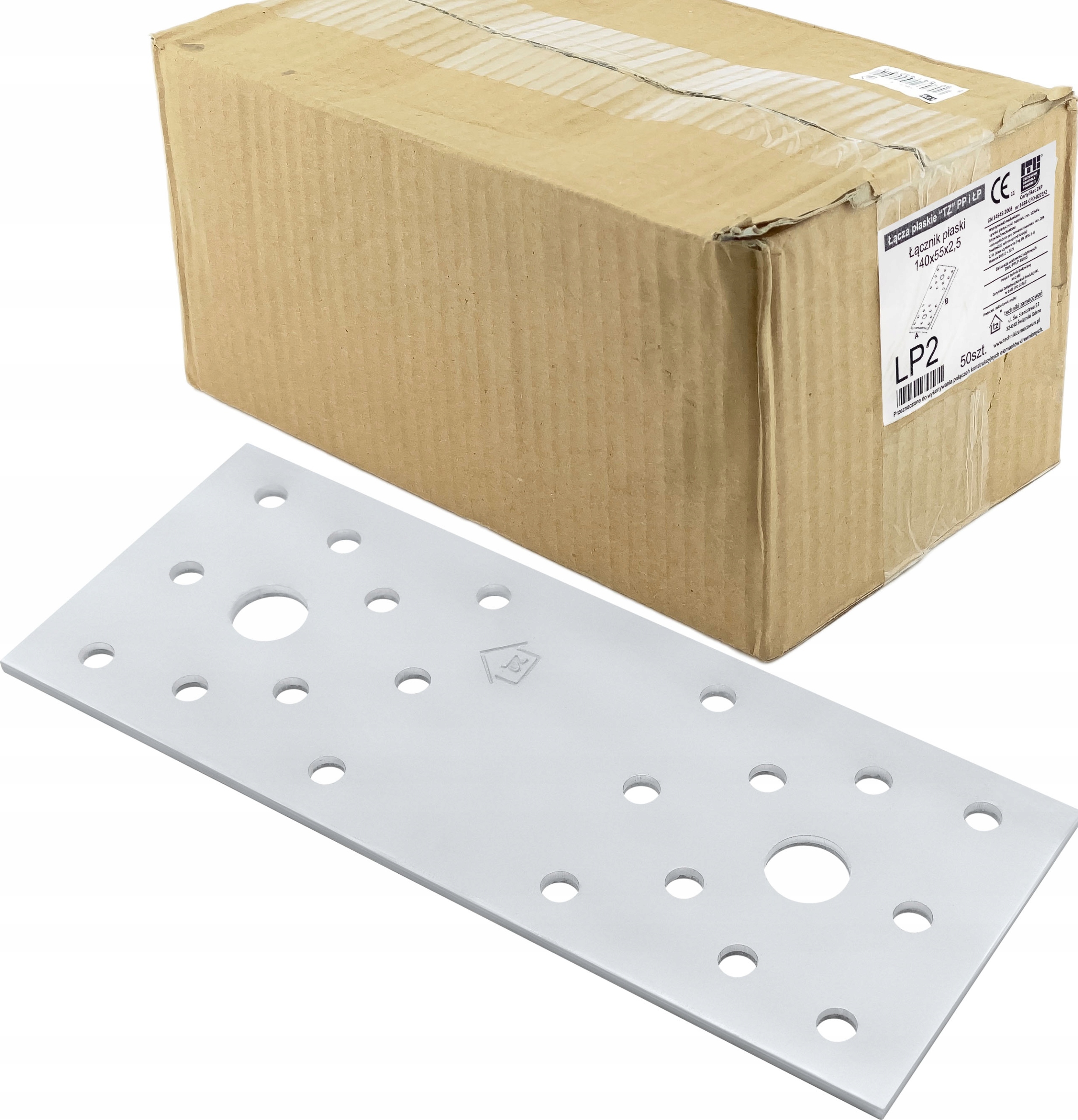 Tesařský spojovač plochý LP2 140x55x2,5mm 50 Ks.
