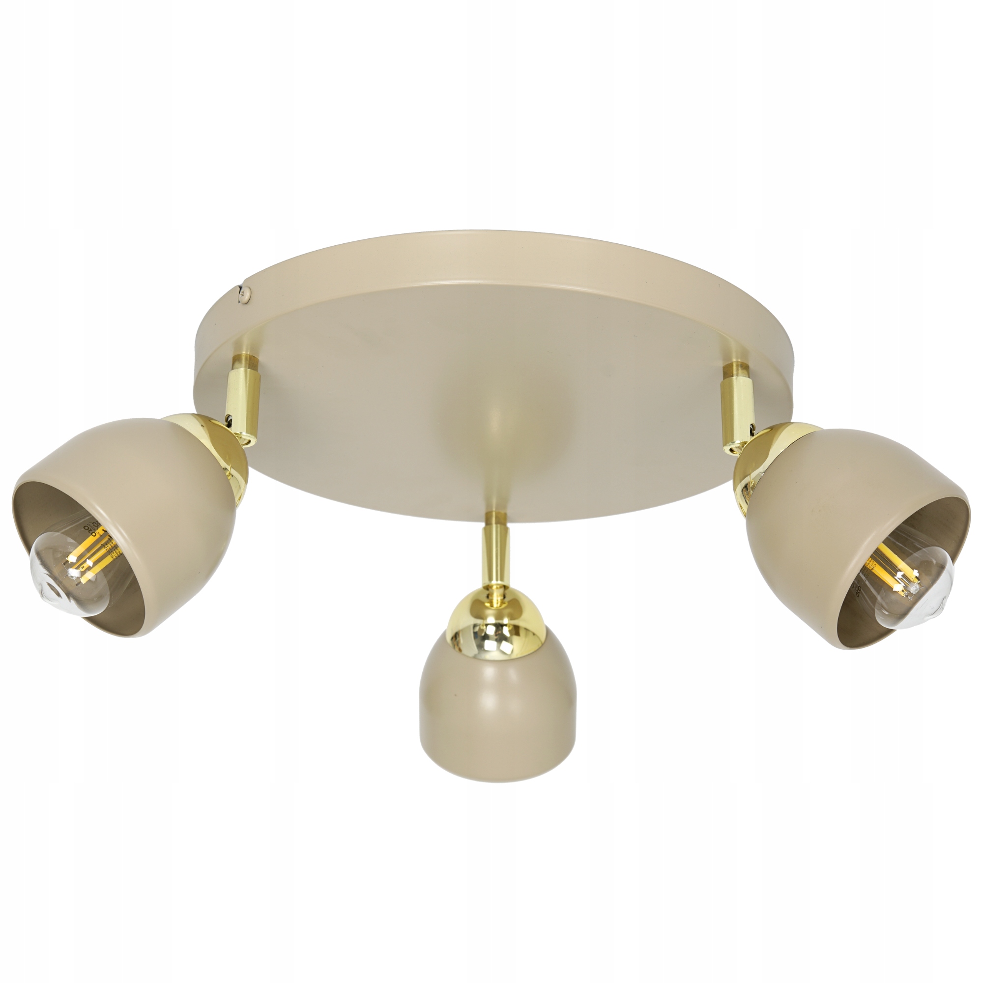 Stropní Svítidlo Stropní Svítidlo Kašmírová Kov 3-BOD E27 Loft Zlatá Nad Stůl Polsko