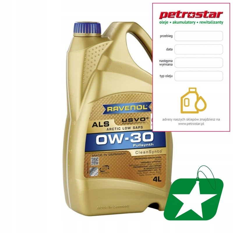 RAVENOL ALS SAE 0W30 USVO 4L