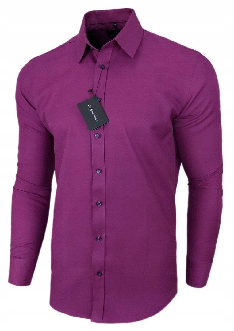 Pánska košeľa Di Selentino Purple CLASSIC FIT 100% Bavlna 43 / XL