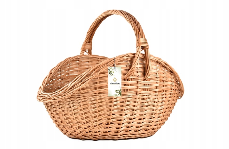 Proutěný Velký koš na dřevo do krbu Mocný XXL