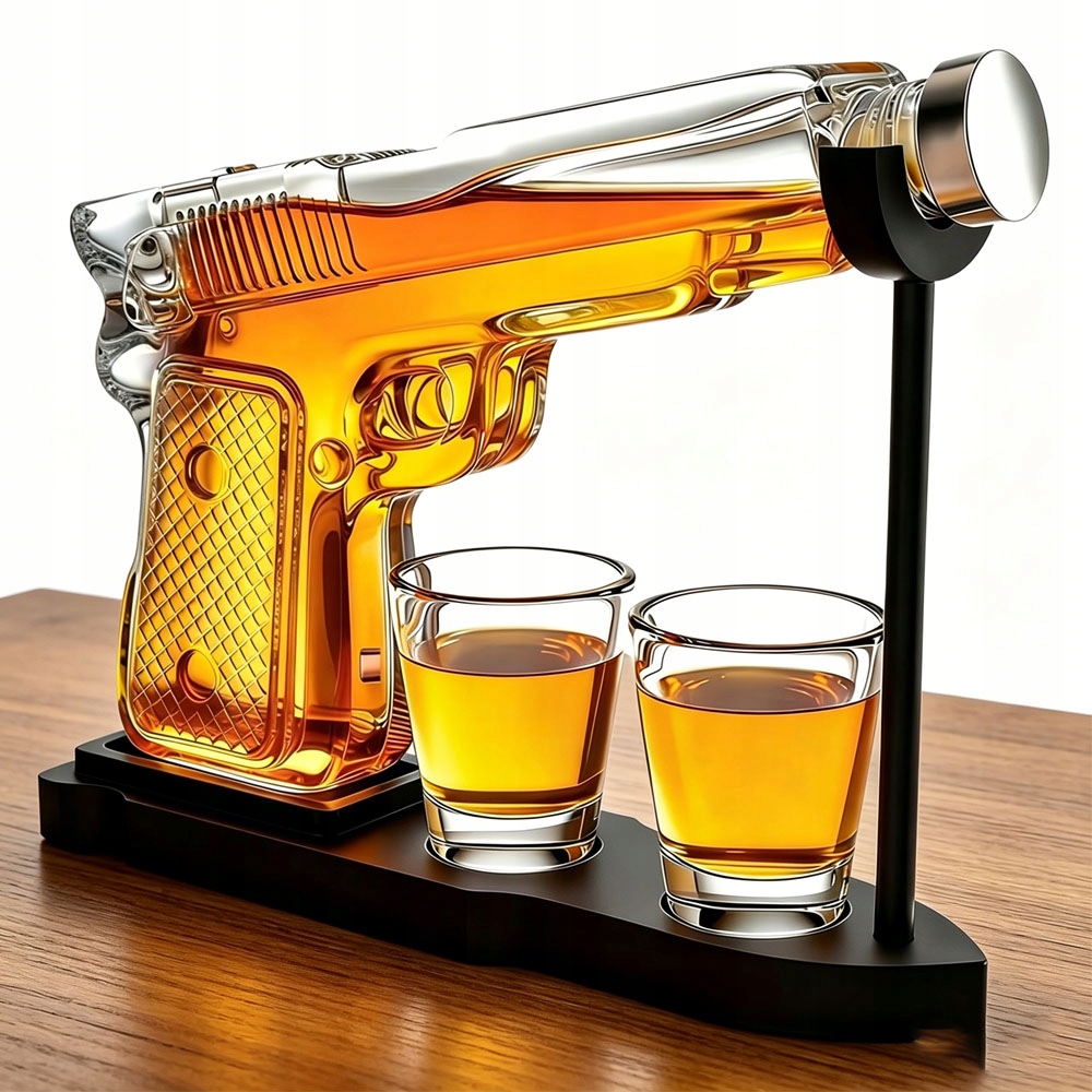 Karafa Sada Pistole 230 ml s 2 skleničkami k výročí Dárek pro něj