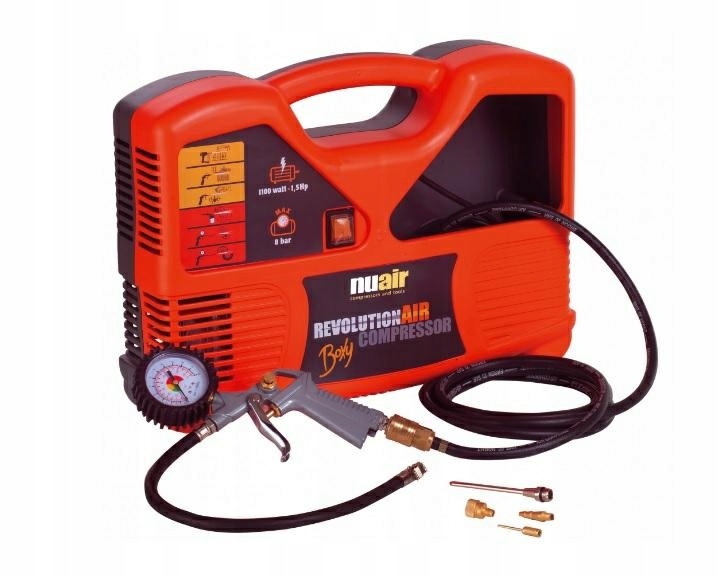 

Sprężarka Bezolejowa Boxy 8Bar 1100W Nuair