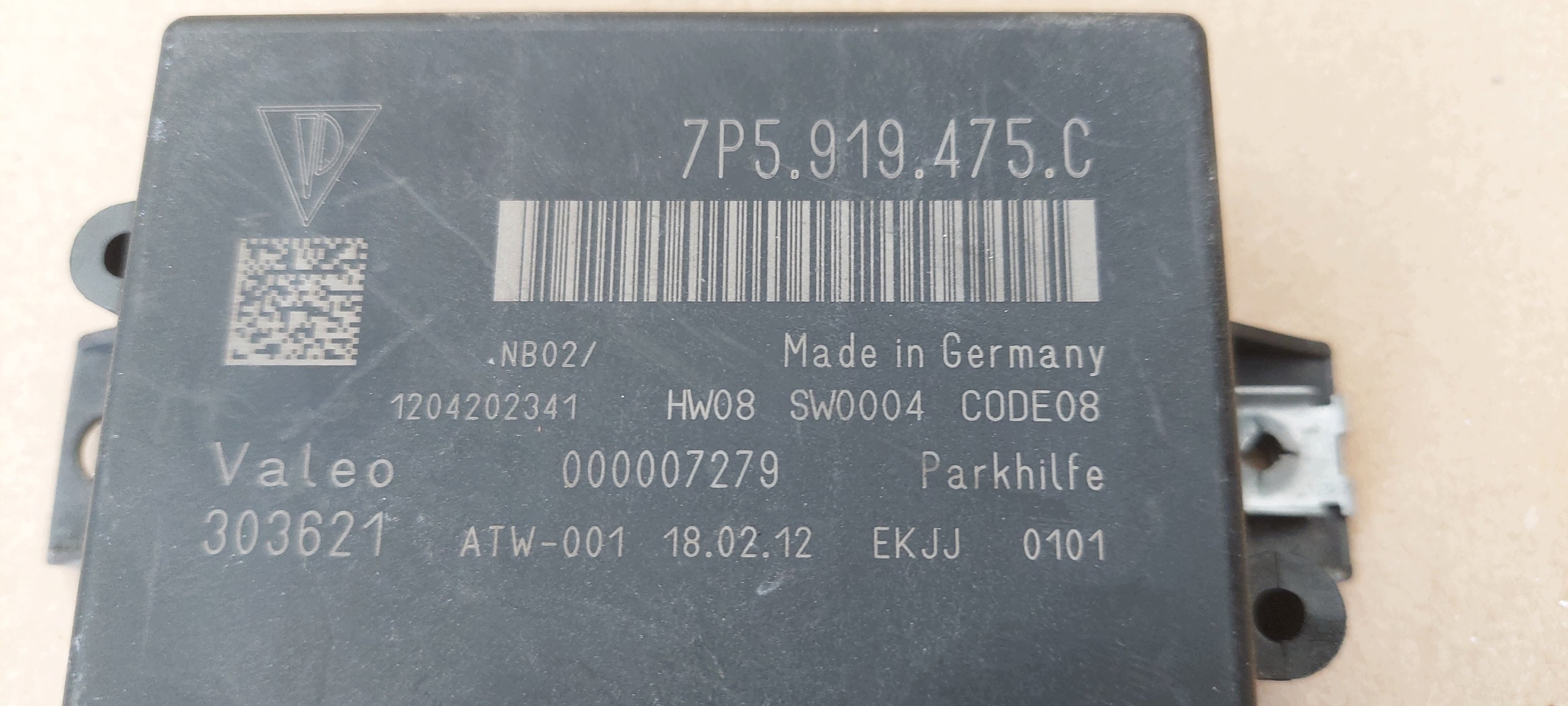 modulo PDC PORSCHE 7P5919475C *K34